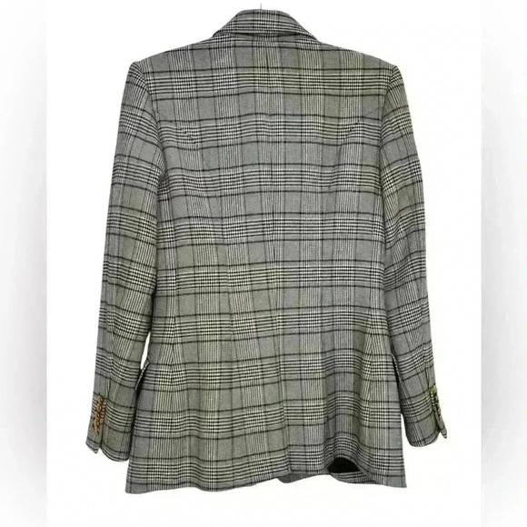 A.L.C Sedgwick II Glen Check Plaid & Houndstooth Double-Breasted Blazer Size XS - Picture 4 of 16